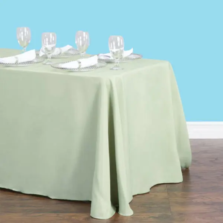 Inches rectangular polyester tablecloth reseda