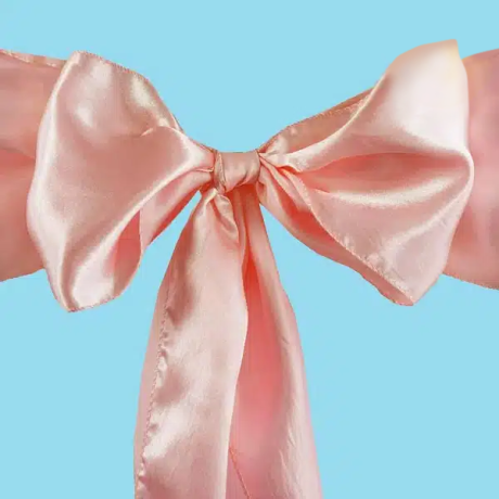 Satin chair sash dusty rose