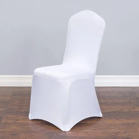 Spandex banquet chair cover white