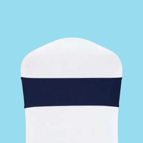 Spandex chair sash navy blue