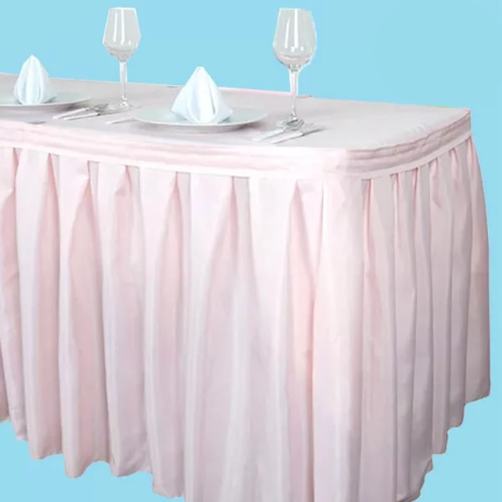 Table skirt dusty rose 1 2